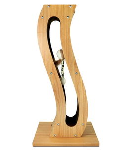 Tiragraffi in legno e cartone modello Onda per gatti