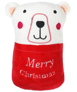 Gioco natalizio modello Orso Polare rotolante per cani