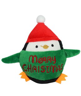 Gioco natalizio modello Pinguino con squeaker per cani