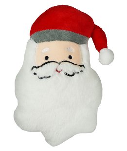 Gioco natalizio modello Babbo Natale con squeaker per cani