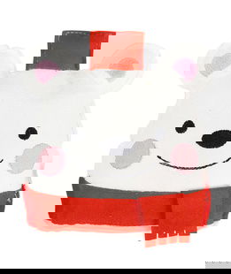 Gioco sonoro in ecopelle scamosciata per cani modello Orso Polare