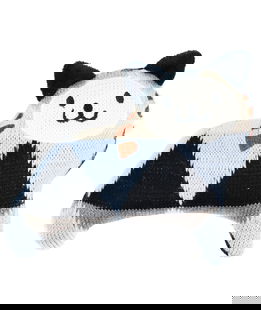 Gioco in maglia con squeaker sonoro modello Dora per cani