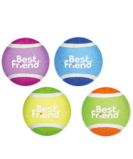 Set 4 palline da tennis diametro 6,4 cm per cani