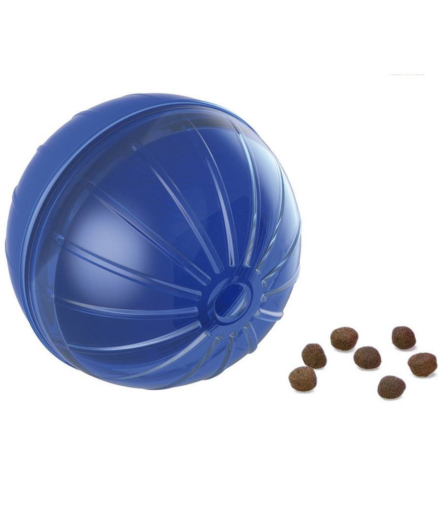 Palla porta snack per cani diametro 12 cm colori vari