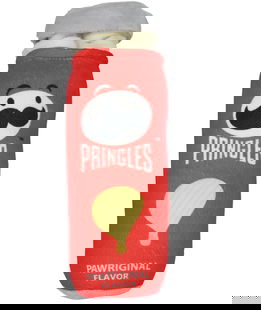 Peluche per cani con squeaker Pringles
