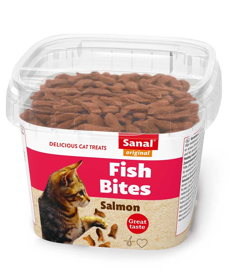 Bocconcini al pesce per gatti 6 confezioni da 75g cad