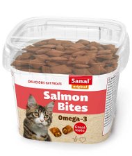 Bocconcini Sanal al salmone per gatti 6 pezzi da 75g cad