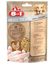 Meaty Treats Snack liofilizzati petto di pollo 8 confezioni da 50g ciascuna per cani