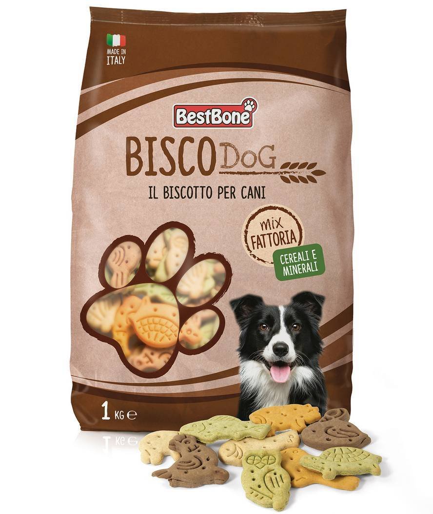 Biscotti animaletti Mix Fattoria 1 kg con vitamine e minerali per cani - foto 1