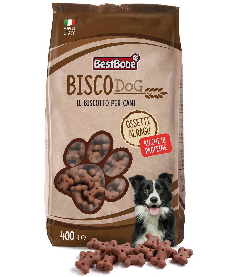 Biscotti ossetti al ragù gusto sugo di carne ricchi di proteine per cani