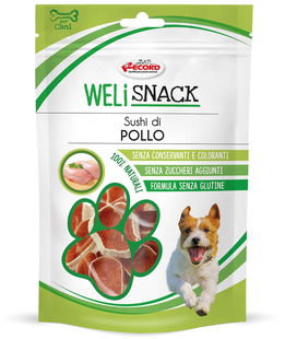 Sushi di pollo e merluzzo snack per cani