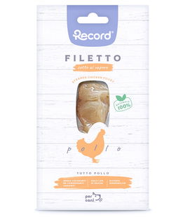 Filetto cotto al vapore tutto pollo snack monoproteico premium per cani 25 g