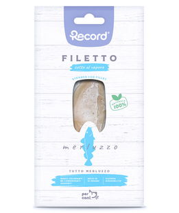 Filetto cotto al vapore tutto merluzzo snack monoproteico premium per cani 25 g