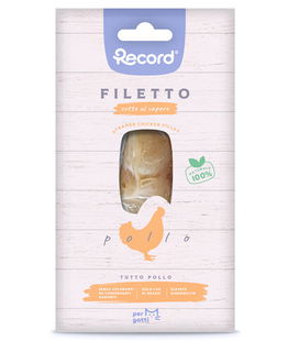 Filetto cotto al vapore tutto pollo snack monoproteico premium per gatti 15 g