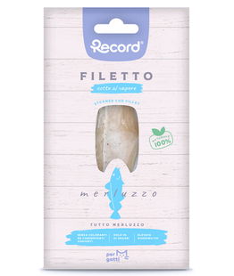 Filetto cotto al vapore tutto merluzzo snack monoproteico premium per gatti 15 g