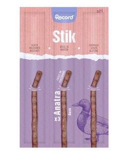 Stik per gatti ricco di anatra con taurina senza glutine e senza coloranti facile da porzionare 3x6 g