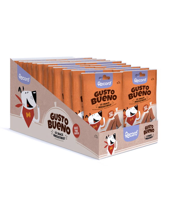 Gusto Bueno Strisce al gusto manzo arrosto per cani 24 confezioni x 50 g cad. - foto 1