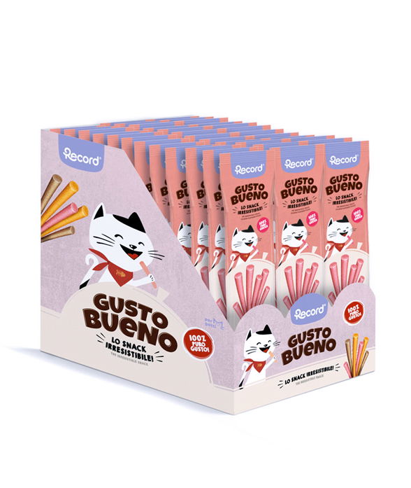 Gusto Bueno Sticks al gusto di salmone per gatti 24 confezioni x 40 g cad. - foto 1