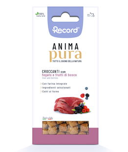 Anima Pura Croccanti con fegato e frutti di bosco per cani 75 g