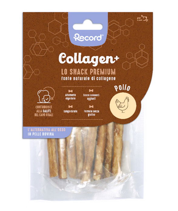 Collagen+ 10 Stick pollo per cani 12 confezioni x 60 g cad. - XS/S 