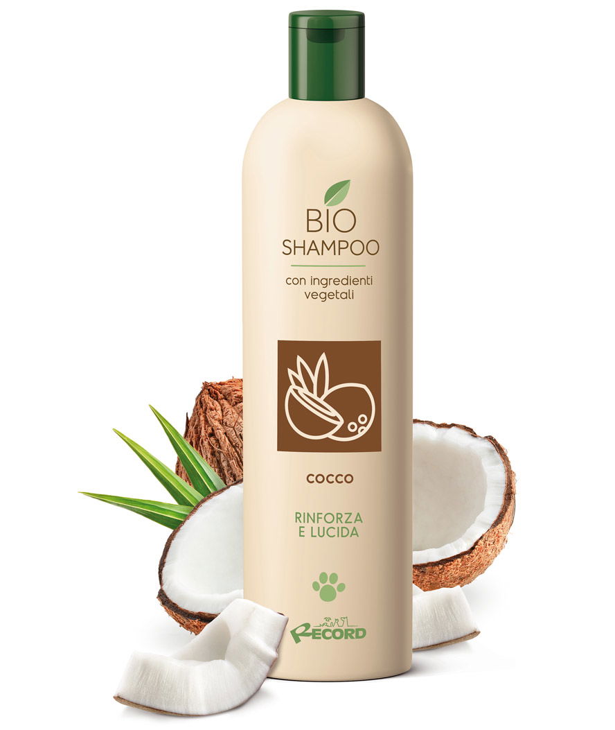 Shampoo Bio rinforzante e lucidante al cocco per cani e gatti 250 ml