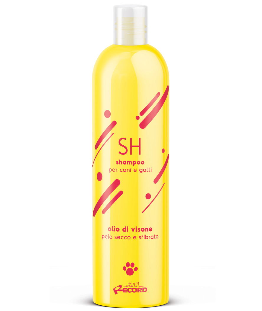 Shampoo all'olio di visone per cani e gatti a pelo lungo secco e sfibrato 250ml