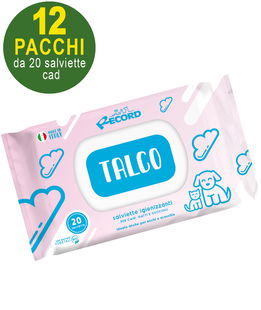 Salviette umidificate al talco cani e gatti