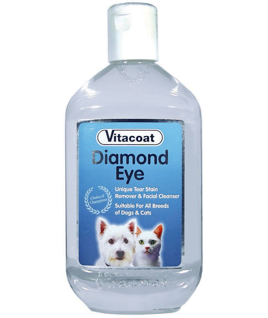 Diamond Eye Vitacoat lozione per pulizia macchie intorno agli occhi di cani e gatti 250 ml
