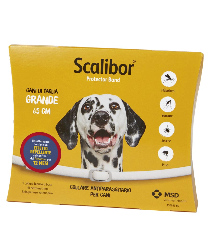 Scalibor collare antiparassitario 65 cm per cani grandi efficace per 4 mesi