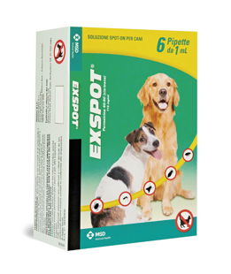 Exspot soluzione antiparassitaria per cani 6 fialette da 1 ml