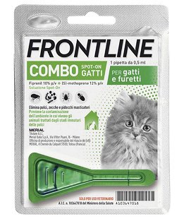 Frontline combo per gatti confezione da 1 pipetta