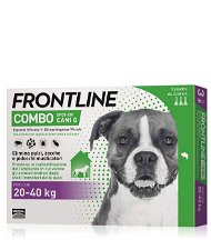 Frontline combo per cani di taglia grande 20/40 kg confezione da 3 pipette