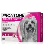Frontline Tri-act Spot On per cani di taglia piccola da 2 a 5 kg confezione da 3 pipette
