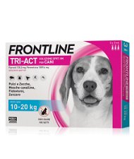 Frontline Tri-act Spot On per cani di taglia media da 10 a 20 kg confezione da 3 pipette