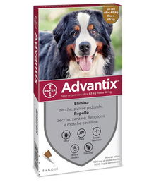 Advantix antiparassitario per cani da 40 a 60 kg confezione 4 pipette