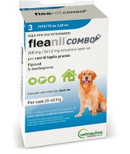 Fleanil Combo soluzione spot-on contro pulci, zecche e pidocchi  con fipronil e S-methoprene per cani da 20-40 Kg