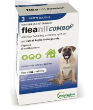 Fleanil Combo soluzione spot-on contro pulci, zecche e pidocchi  con fipronil e S-methoprene per cani oltre 40 Kg