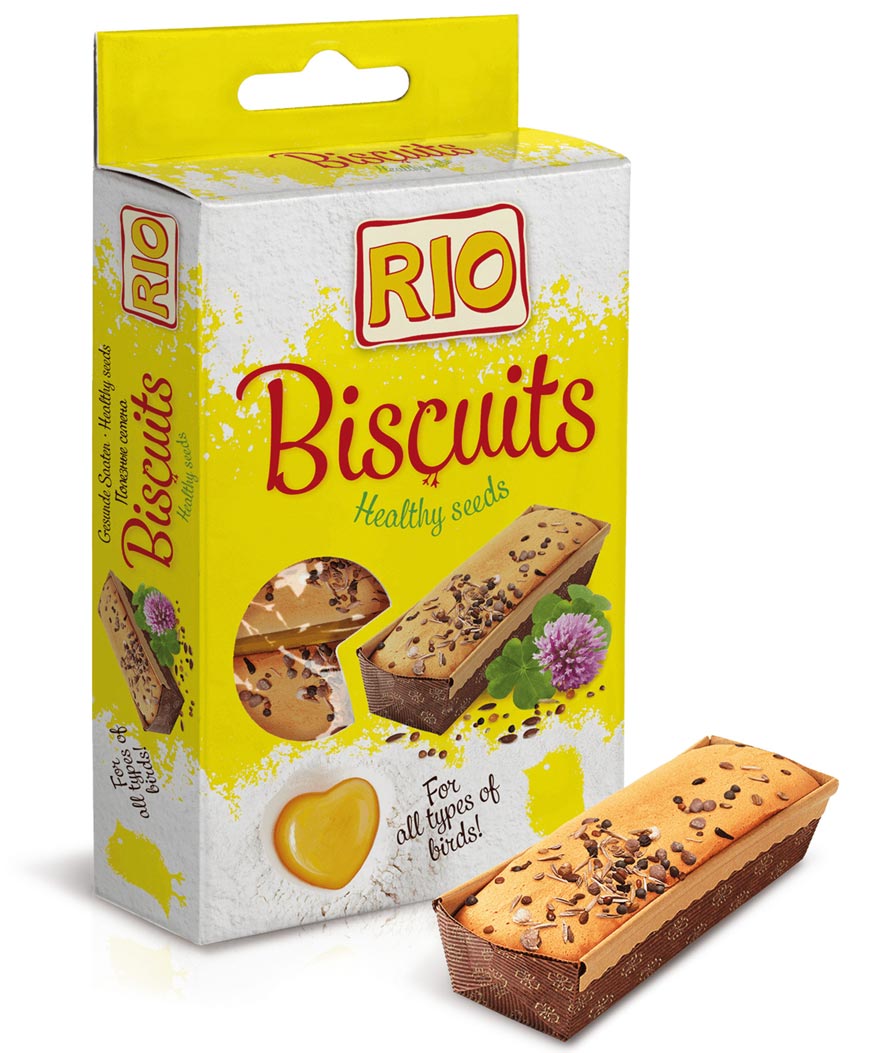 5 biscotti Rio con semi di trifoglio carota spinacio cicoria e rapa per uccelli 