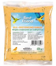 Mix di pastoncino giallo Mangime complementare per uccelli granivori busta da 200g
