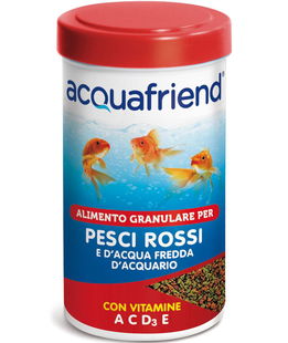 Mangime granulare con vitamine per pesci rossi e di acqua fredda di acquario