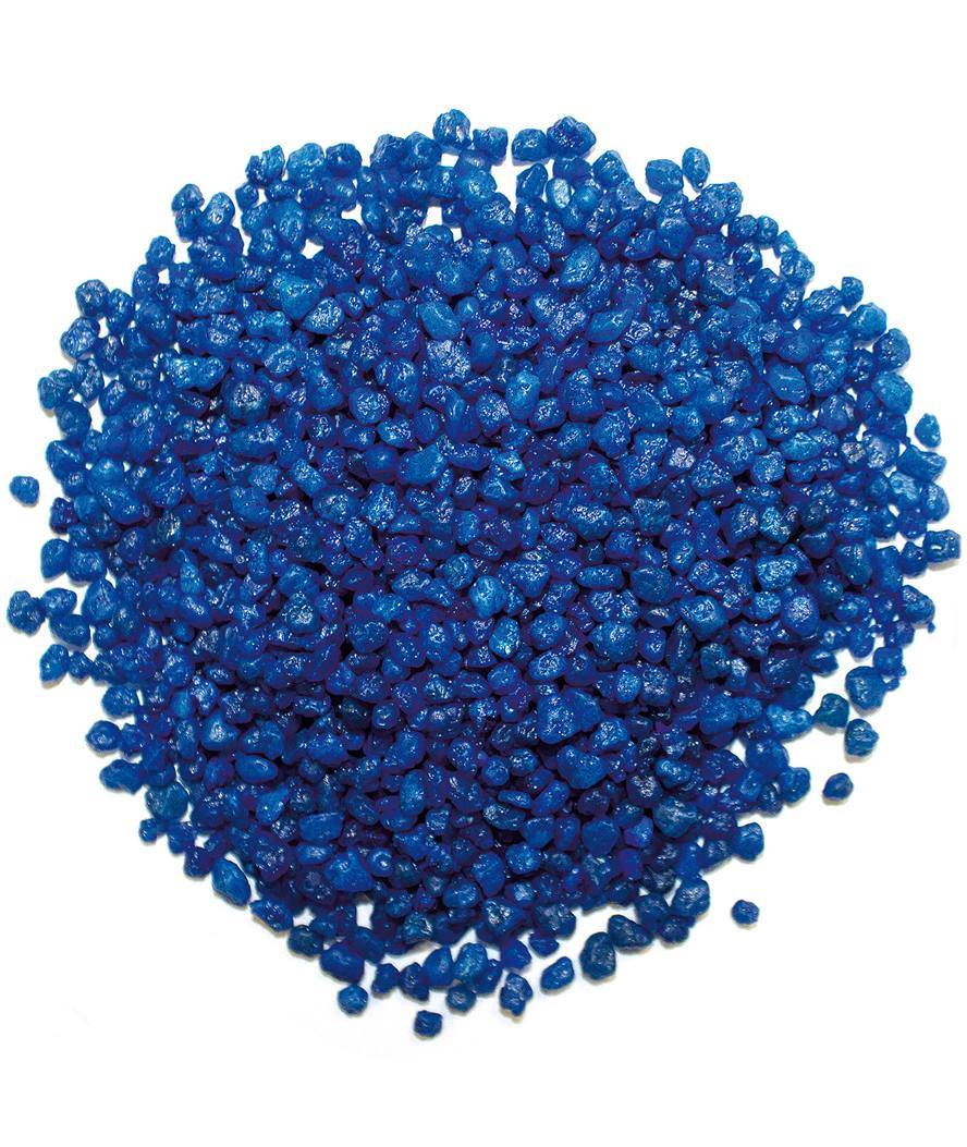 Quarzo ceramizzato blu fondo per acquari 1 kg