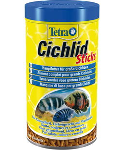 Tetra Cichlid sticks mangime di base per salute colore e crescita di grandi ciclidi