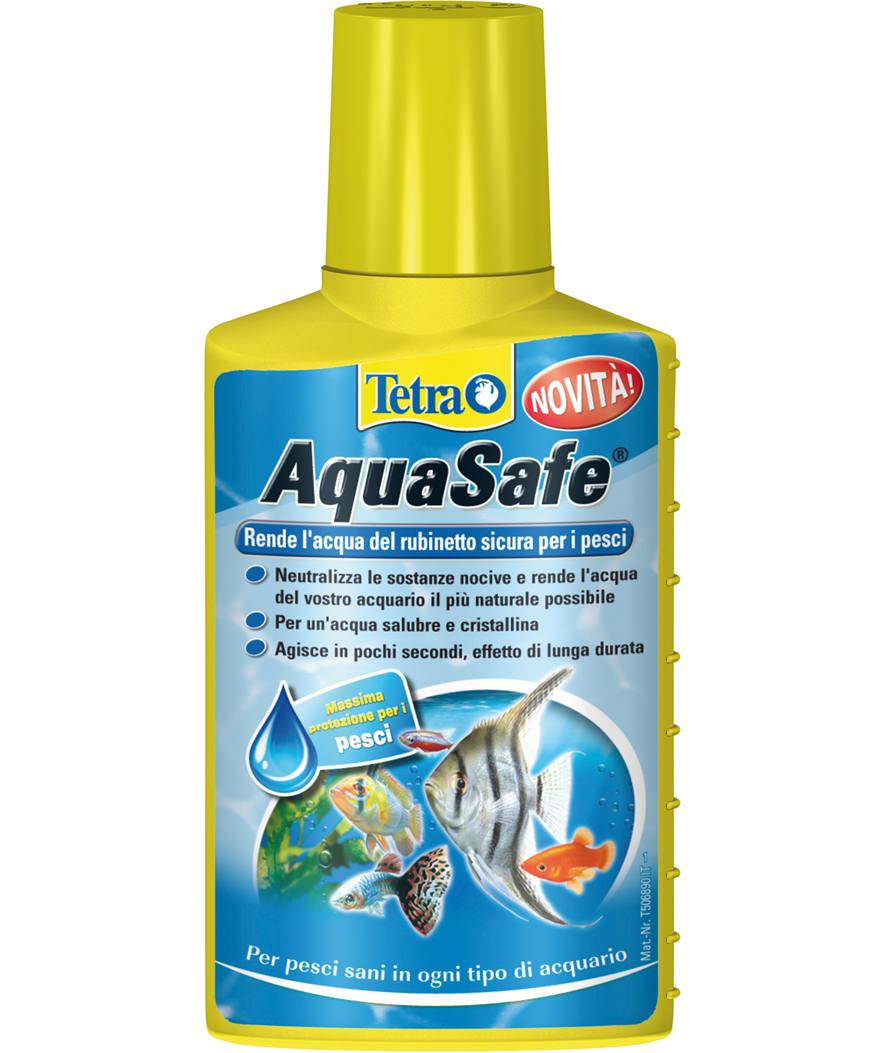 Tetra Acqua Safe rende l'acqua dei rubinetti sicura e adatta all'acquario di pesci