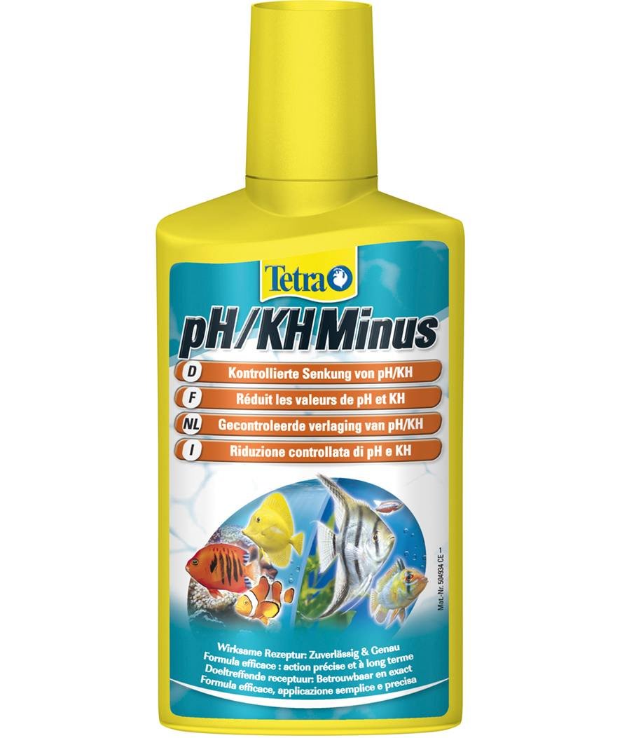 Tetra PH/KH Minus riduce e controlla il PH e NK contenuti nell'acqua degli acquari  250 ml