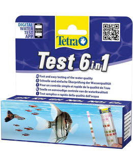 Test Tetra 6 in 1 a strisce per controllo qualità acqua