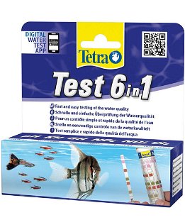 Test Tetra 6 in 1 a strisce per controllo qualità acqua