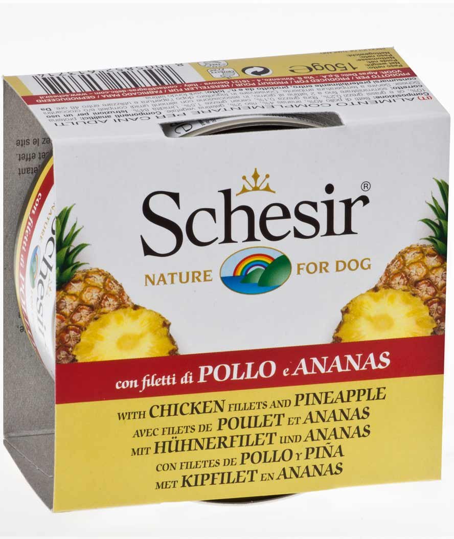 Schesir Fruit Filetti di Pollo con Ananas 150 g per cani