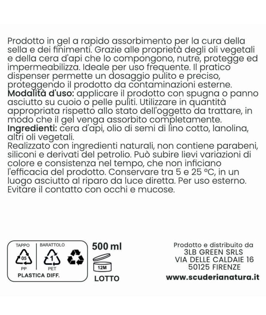 LEATHER DROPS Gel per sella e finimenti a rapido assorbimento 500 ml - foto 2