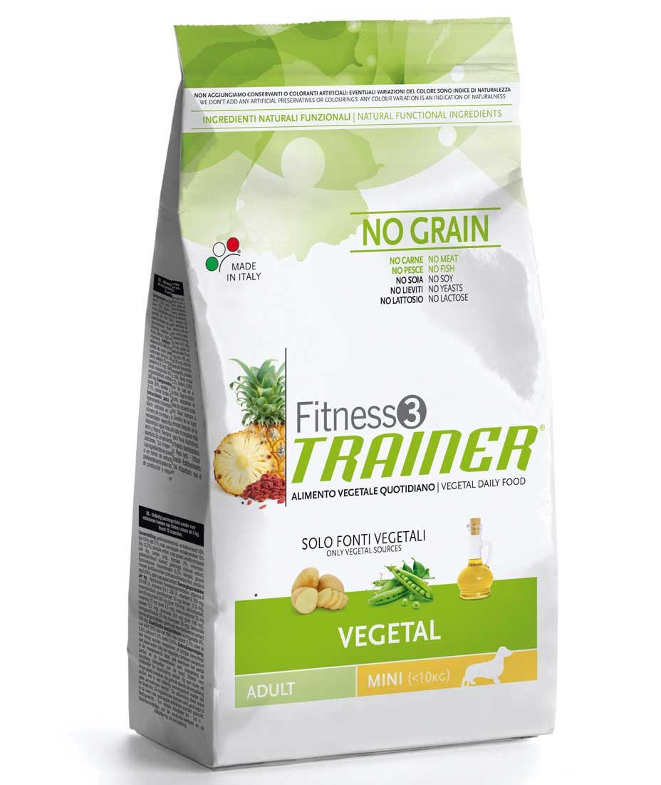 Fitness 3 Trainer Adult Mini Vegetal No Grain per cani