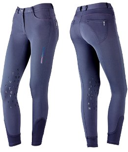 Pantaloni da equitazione perdonna modello Amaranto in tessuto tecnico micronylon con toppe al ginocchio in silicone